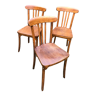 Trio chaises bistrot monobloc