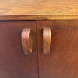 Vintage Scandinavian teak library from the 1960s – design shelf n