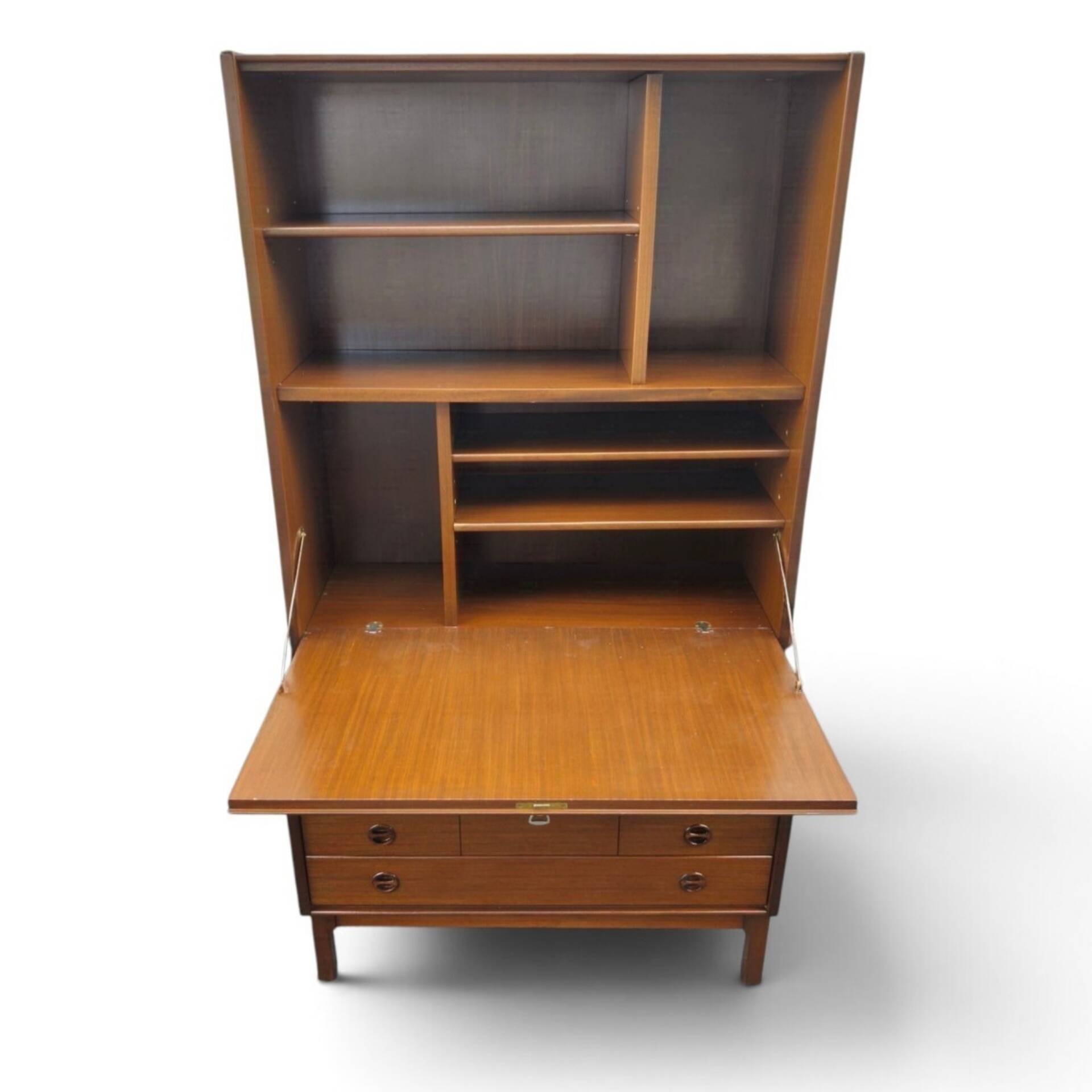 Scandinavian teak bookshelf furniture