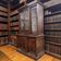 XL vintage wooden display cabinet / sideboard / wall unit