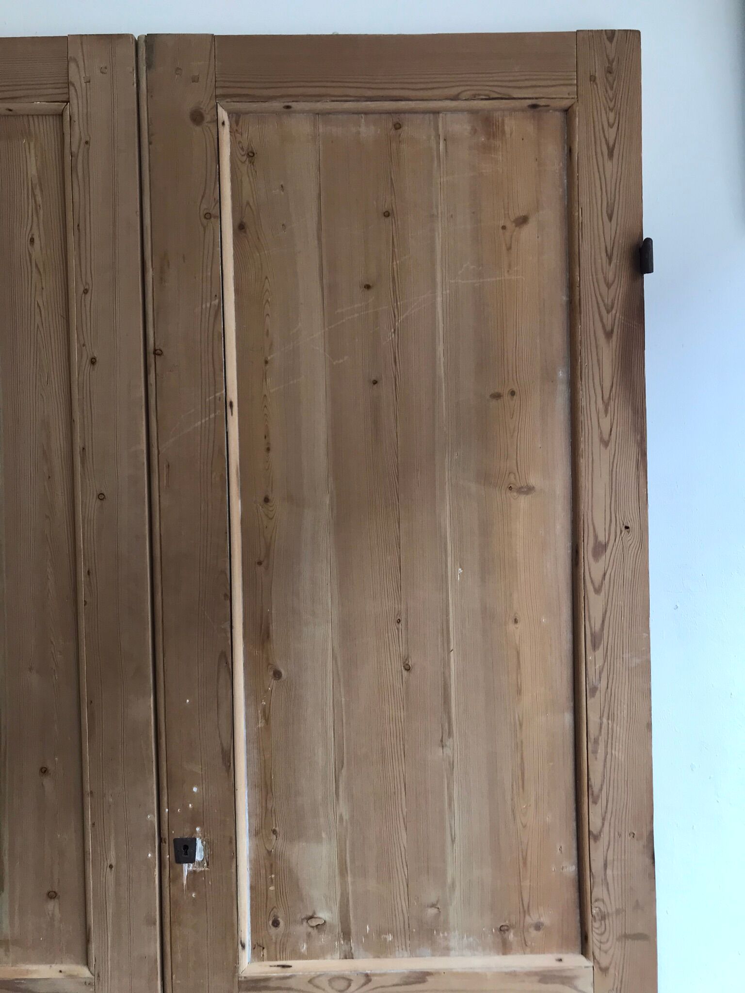 Pair of old XIX pine doors