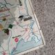 Vintage school map mdi FRANCE Corsica Massif Central