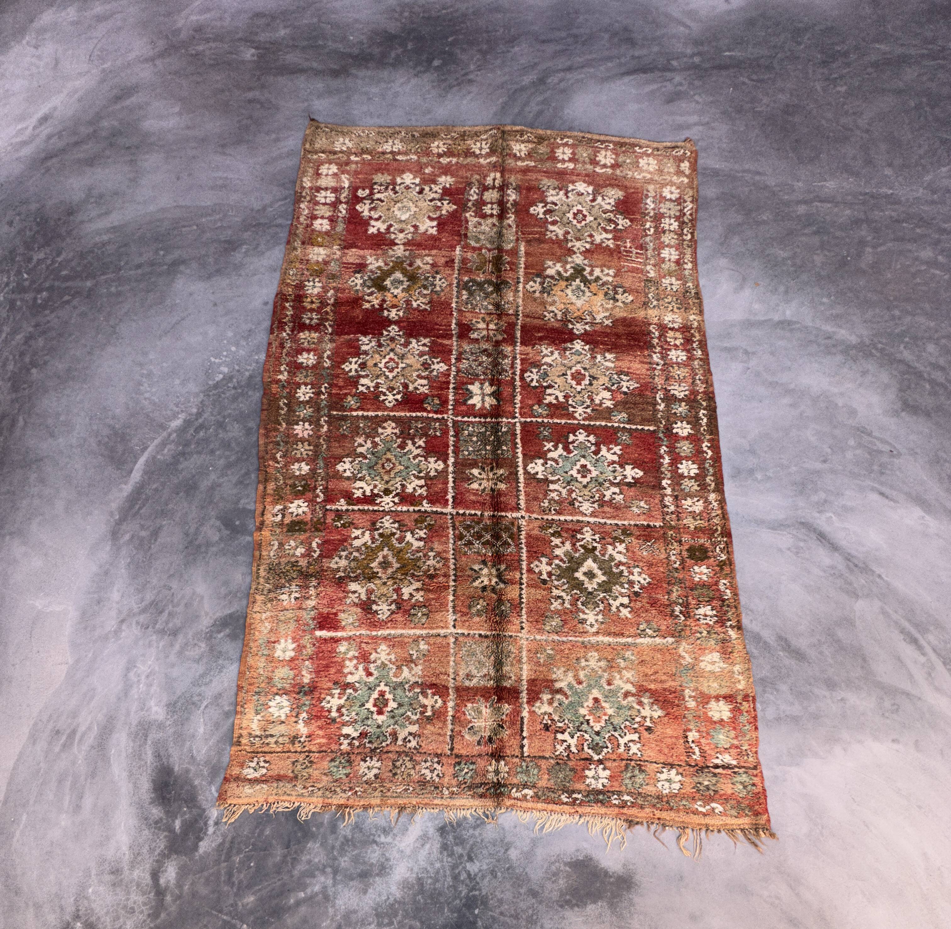 Tapis Marocain Zemmour marron - 294 x 177 cm
