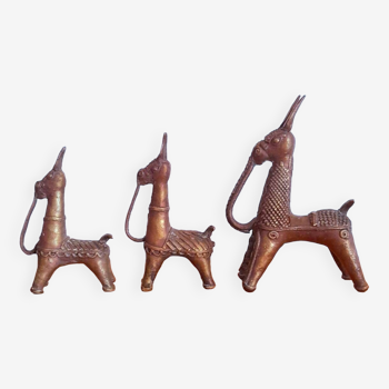 Bronze dhokra horses 70s