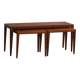 Set of 3 nesting tables in Brazilian rosewood by Severin Hansen.