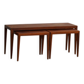 Set de 3 tables gigognes en palissandre brésilien par Severin Hansen