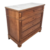 Chest of drawers white marble early twentieth century