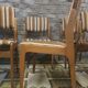 Lot de 6 chaises scandinaves vintage année 1970