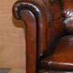 Chesterfield Regency Serpentine Sofa in Hand-Dyed Leather