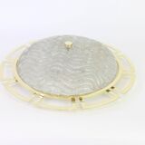 Grand Sputnik ceiling light in brass, Stilnovo style, 1970s.