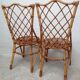 Pair of rattan chairs by Louis Sognot
