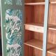 Green Parisian wardrobe of solid wood grey