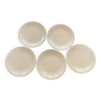 Assiettes poissons Proceram Vintage