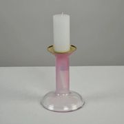 Full Lead Crystal Candle holder by Hanne Dreutler for Studio Åhus, Sweden, 1980