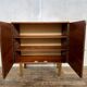 Vintage buffet with 2 doors – 60s/70s – wood and chrome handles