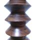 XL turned wooden lamp base H.47 cm 1950s design