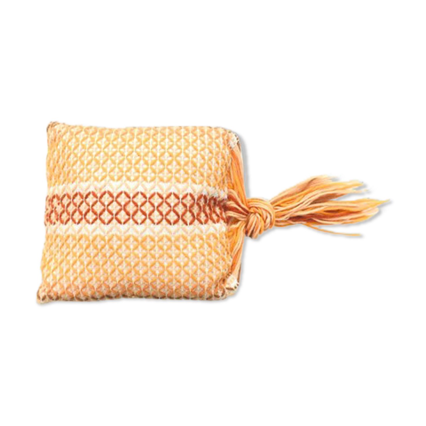 Vintage 70s knit cushion