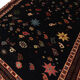 Black Vintage Handmade Wool Persian Rug- 128x157cm