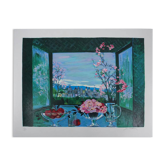 Michel Henry: Still life overlooking the city, original signed silkscreen print