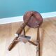 Carved tripod stool