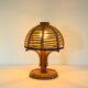 Lampe à poser en rotin, Italie années 60
