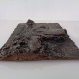 Large copper-coloured German Shepherd relief, 1960s