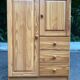 Vintage Scandinavian chest of drawers in solid pine from the 1980s.