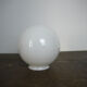 White glass globe '13
