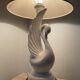 Vintage ceramic swan lamp from the 70s