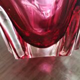 Red murano vase from the 60s