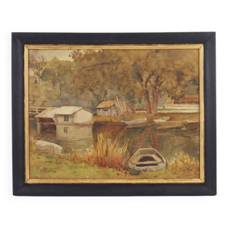 "Riverside" Watercolor by Jenika Cabarrus