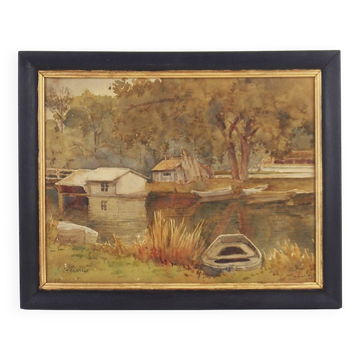 "Riverside" Watercolor by Jenika Cabarrus
