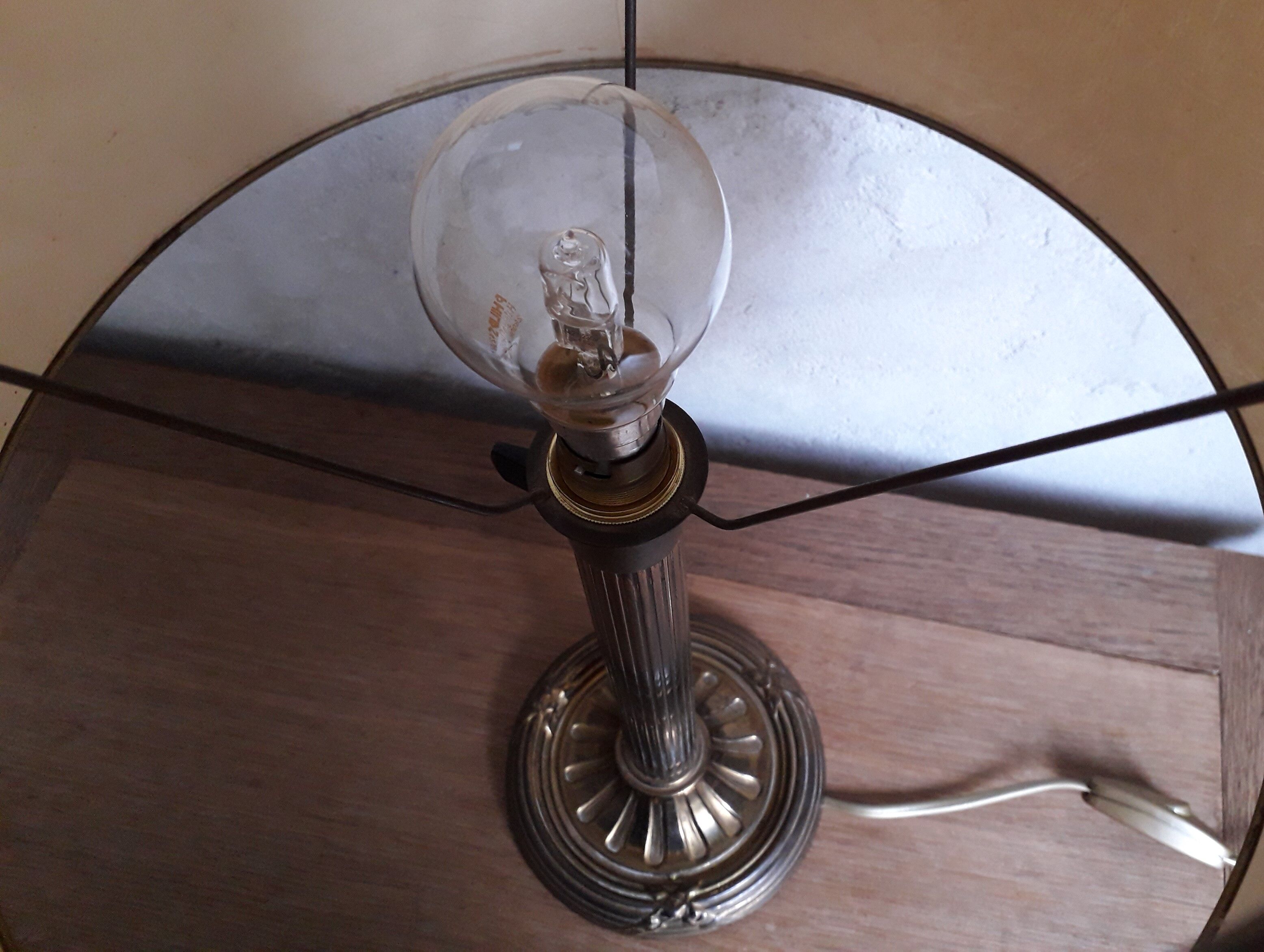 Old brass lamp