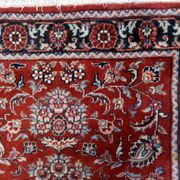 Handmade vintage Persian Sarouk rug 76cm x 122cm, 1970s