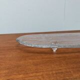 Large Vintage Glass Plate in the Shape of a Swedish Fish by Pukeberg Glass