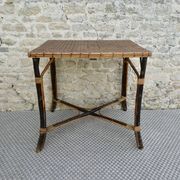 Bamboo and rattan table from the Perret & Vibert house, late 19th century.