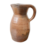 Stoneware pitcher signed Foucher, La Borne