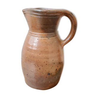 Stoneware pitcher signed Foucher, La Borne