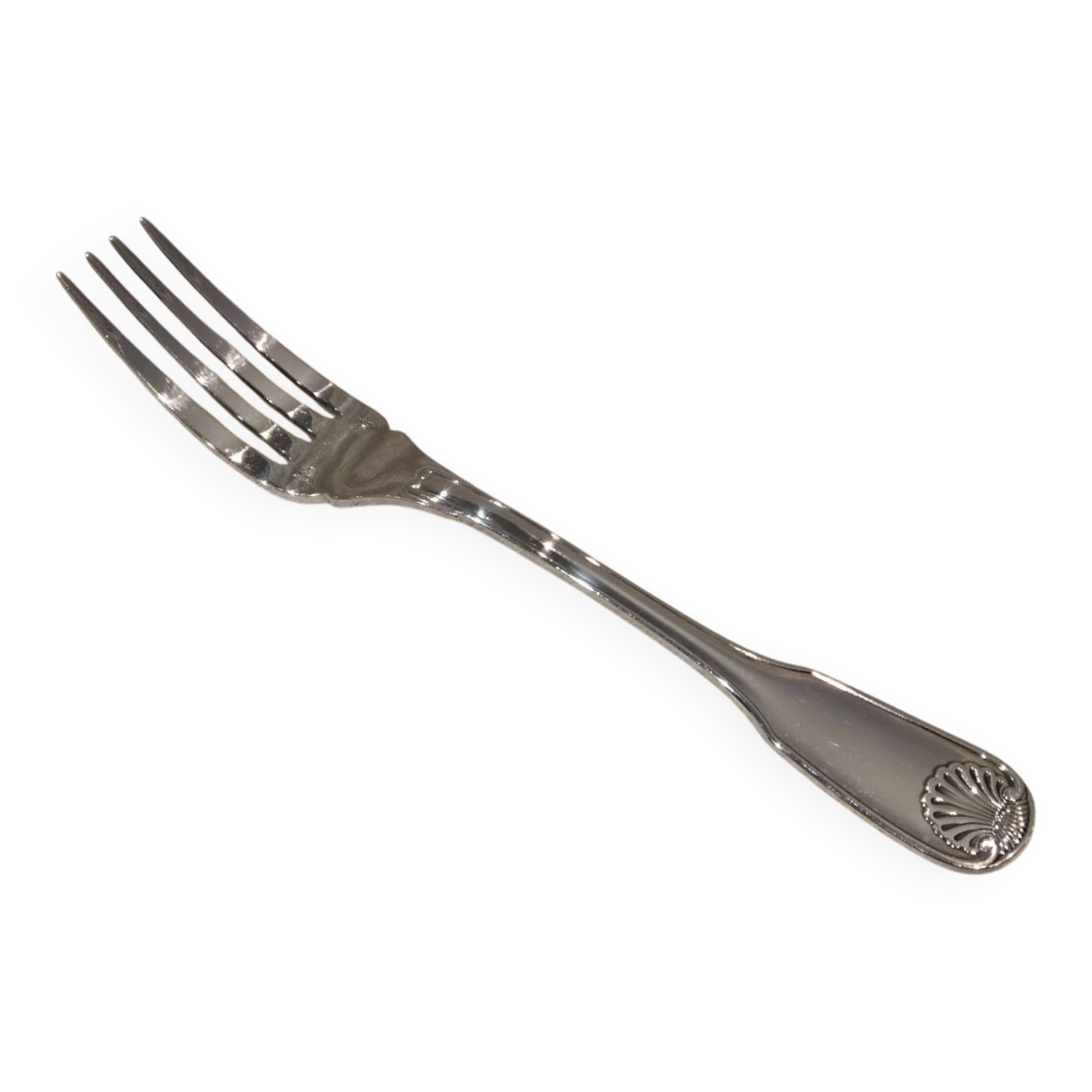 Christofle Vendome silver plated fish fork, 17.8cm