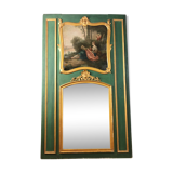 19th century carved wooden trumeau 110x181cm