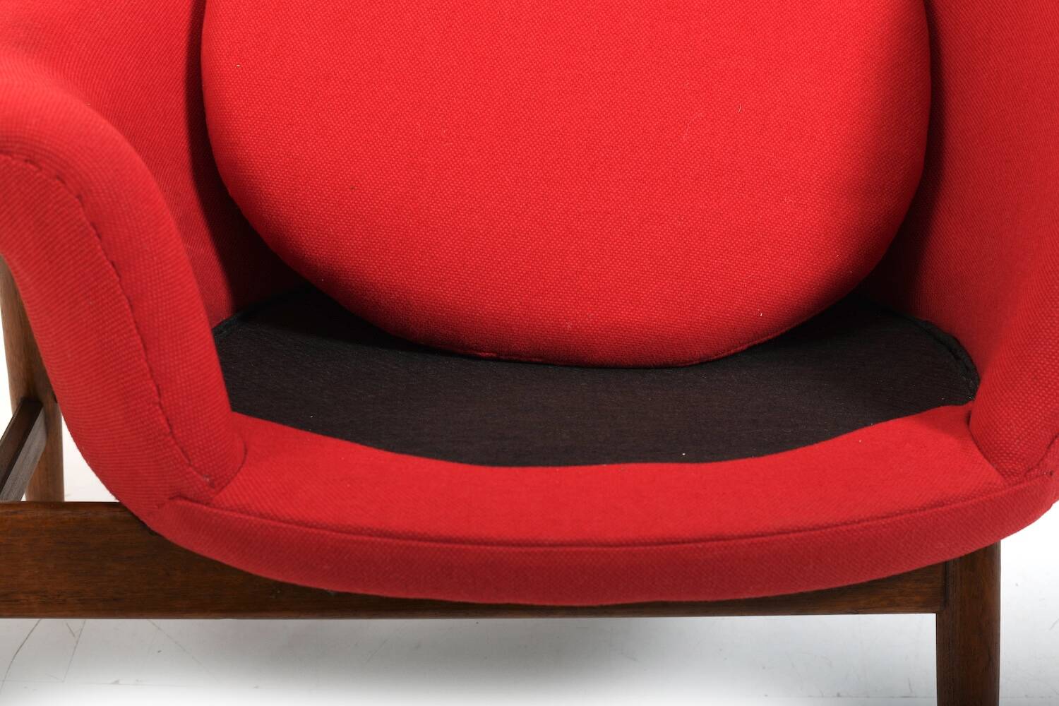 Fried Egg Teak Easychair by Hans Olsen 1950s