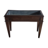 1900 indoor planter in beech and zinc