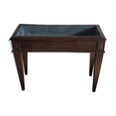 1900 indoor planter in beech and zinc