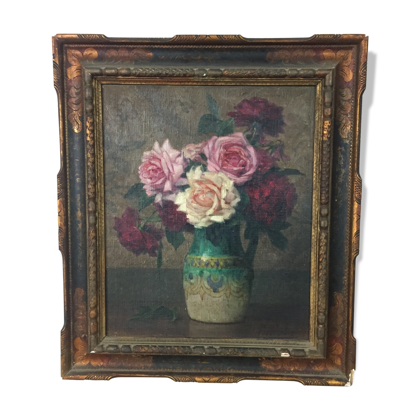 Still life bouquet, P Perrette