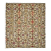 Kilim décoratif tribal contemporain 331 cm x 365 cm