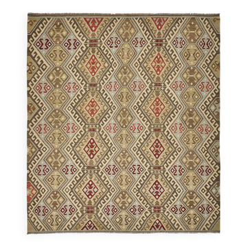 Contemporary Tribal Decorative Kilim 331 cm x 365 cm