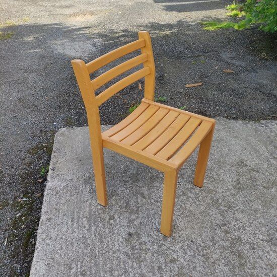 Solid wood chair