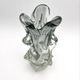 Large Murano Vase Smoked Glass Sculptural 31.5cm 3.1kg