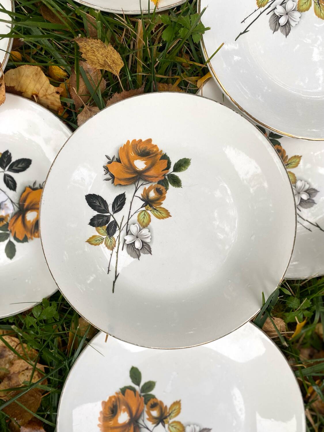 Antique dessert plates