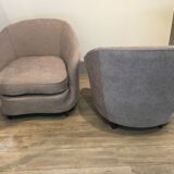 Paire de fauteuils années 50